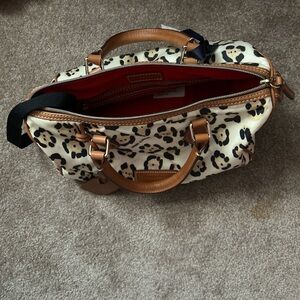 Leopard print, Dooney and Bourke handbag. From the early 2000s